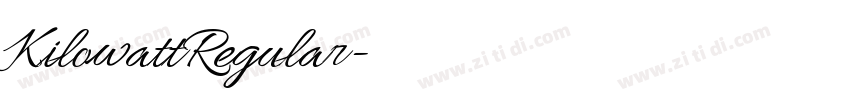 KilowattRegular字体转换 KilowattRegular字体转换