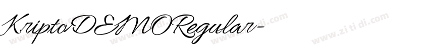 KriptoDEMORegular字体转换 KriptoDEMORegular字体转换