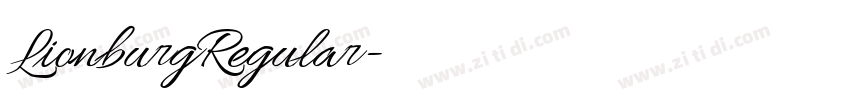 LionburgRegular字体转换 LionburgRegular字体转换