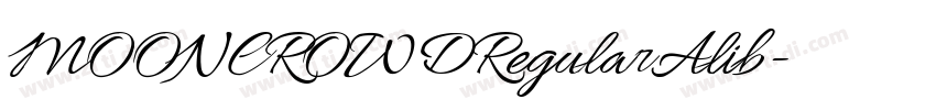 MOONCROWDRegularAlib字体转换 MOONCROWDRegularAlib字体转换