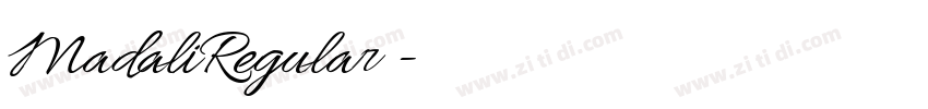 MadaliRegular◆字体转换 MadaliRegular◆字体转换