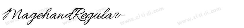 MagehandRegular字体转换