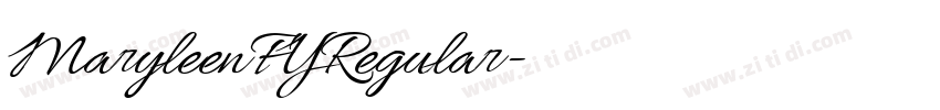 MaryleenFYRegular字体转换