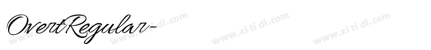 OvertRegular字体转换 OvertRegular字体转换