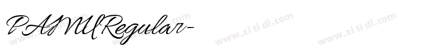 PAMURegular字体转换 PAMURegular字体转换