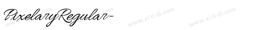 PixelaryRegular字体转换 PixelaryRegular字体转换