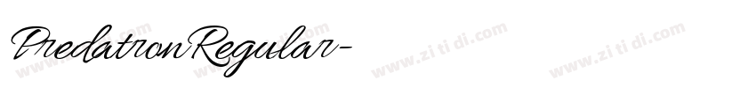 PredatronRegular字体转换
