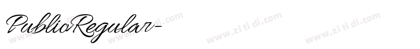 PublioRegular字体转换