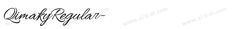 QimakyRegular字体转换 QimakyRegular字体转换