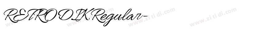 RETRODIKRegular字体转换 RETRODIKRegular字体转换