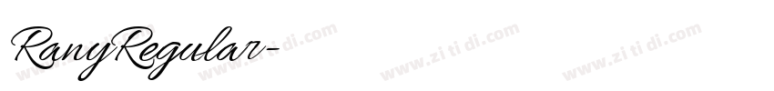 RanyRegular字体转换 RanyRegular字体转换