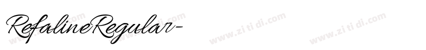 RefalineRegular字体转换 RefalineRegular字体转换