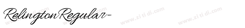 RelingtonRegular字体转换