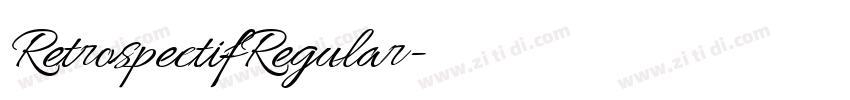 RetrospectifRegular字体转换 RetrospectifRegular字体转换