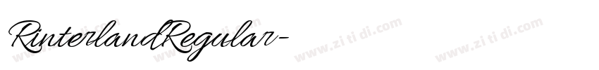 RinterlandRegular字体转换 RinterlandRegular字体转换