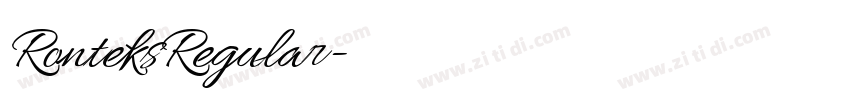 RonteksRegular字体转换 RonteksRegular字体转换