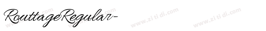 RouttageRegular字体转换 RouttageRegular字体转换