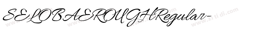 SELOBAEROUGHRegular字体转换 SELOBAEROUGHRegular字体转换