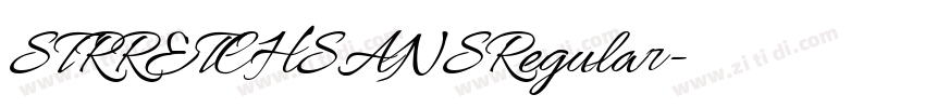 STRRETCHSANSRegular字体转换