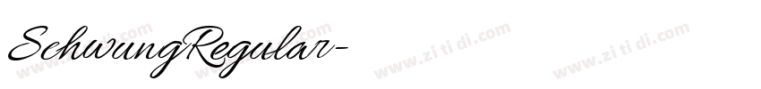 SchwungRegular字体转换 SchwungRegular字体转换