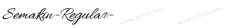 Semakin-Regular字体转换