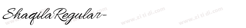 ShaqilaRegular字体转换 ShaqilaRegular字体转换