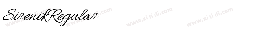 SirenikRegular字体转换 SirenikRegular字体转换