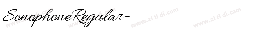 SonophoneRegular字体转换 SonophoneRegular字体转换