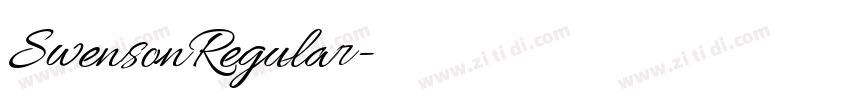 SwensonRegular字体转换