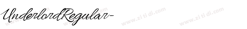 UnderlordRegular字体转换 UnderlordRegular字体转换