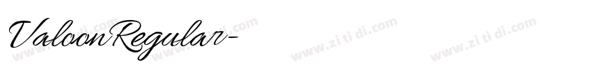 ValoonRegular字体转换 ValoonRegular字体转换