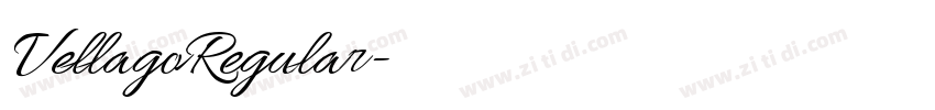 VellagoRegular字体转换