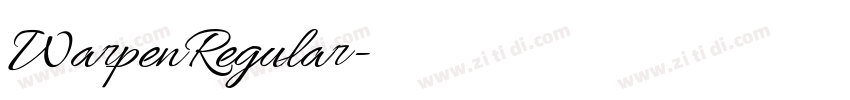 WarpenRegular字体转换 WarpenRegular字体转换