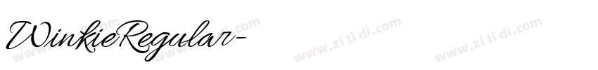 WinkieRegular字体转换 WinkieRegular字体转换