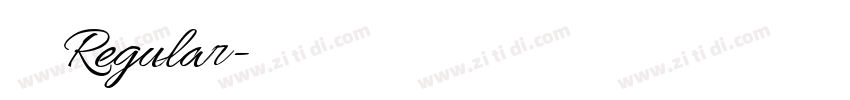 时尚粗黑Regular字体转换