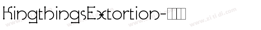 KingthingsExtortion字体转换