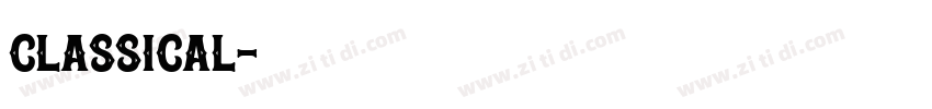 classical字体转换