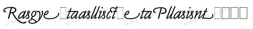 RageItalicLetPlain字体转换