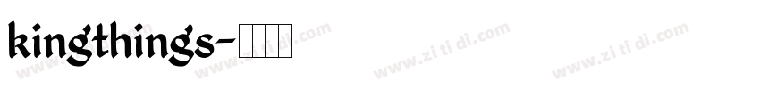 kingthings字体转换