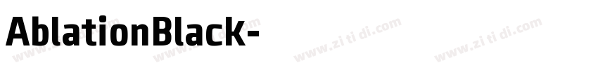 AblationBlack字体转换