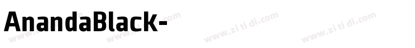 AnandaBlack字体转换