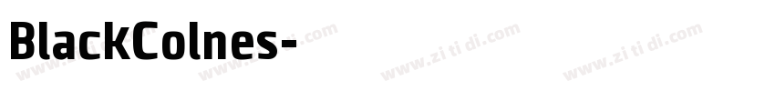 BlackColnes字体转换