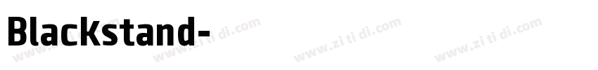 Blackstand字体转换