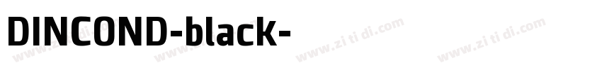 DINCOND-black字体转换