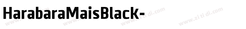 HarabaraMaisBlack字体转换