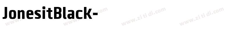 JonesitBlack字体转换