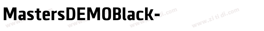 MastersDEMOBlack字体转换 MastersDEMOBlack字体转换