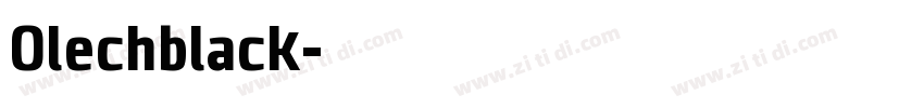 Olechblack字体转换