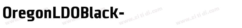 OregonLDOBlack字体转换