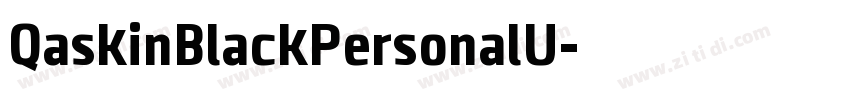QaskinBlackPersonalU字体转换